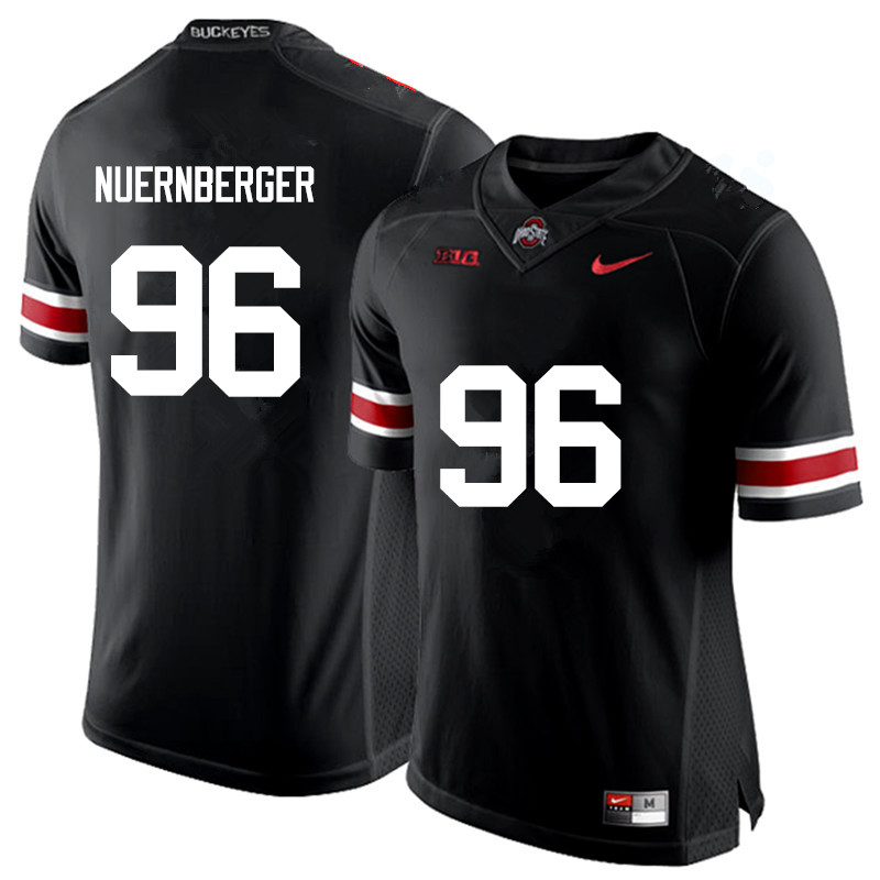 Men Ohio State Buckeyes #96 Sean Nuernberger College Football Jerseys Game-Black